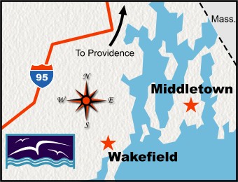 Providence and Smithfield, RI map